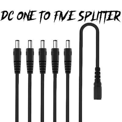1 to 5 Way DC Power Splitter Adapter Cable